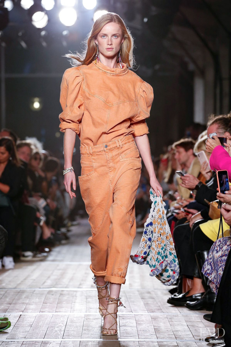 Rianne Van Rompaey featured in  the Isabel Marant fashion show for Spring/Summer 2020