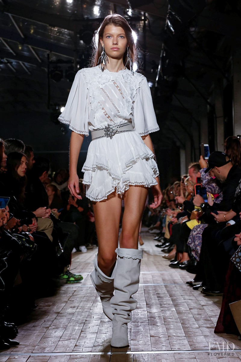 Mathilde Henning featured in  the Isabel Marant fashion show for Spring/Summer 2020