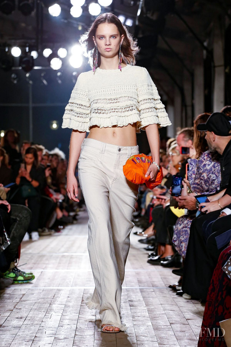 Giselle Norman featured in  the Isabel Marant fashion show for Spring/Summer 2020