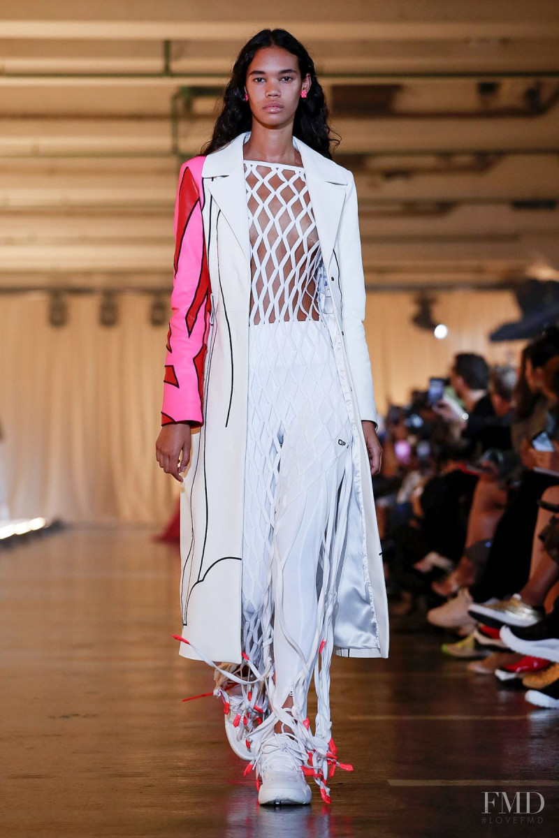 Jordan Daniels featured in  the Off-White fashion show for Spring/Summer 2020