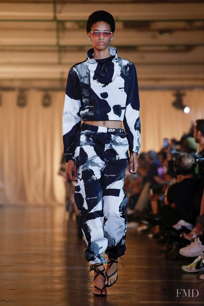 Janaye Furman featured in  the Off-White fashion show for Spring/Summer 2020
