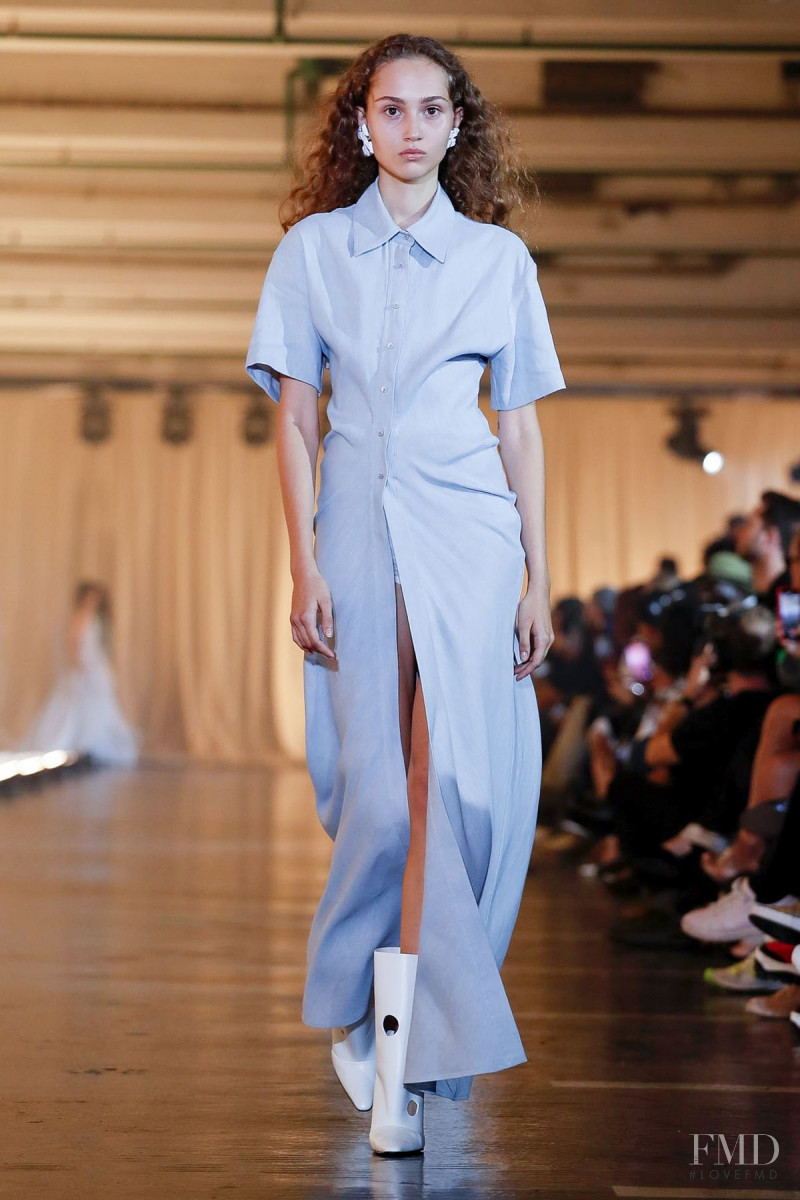 Michelle Gutknecht featured in  the Off-White fashion show for Spring/Summer 2020