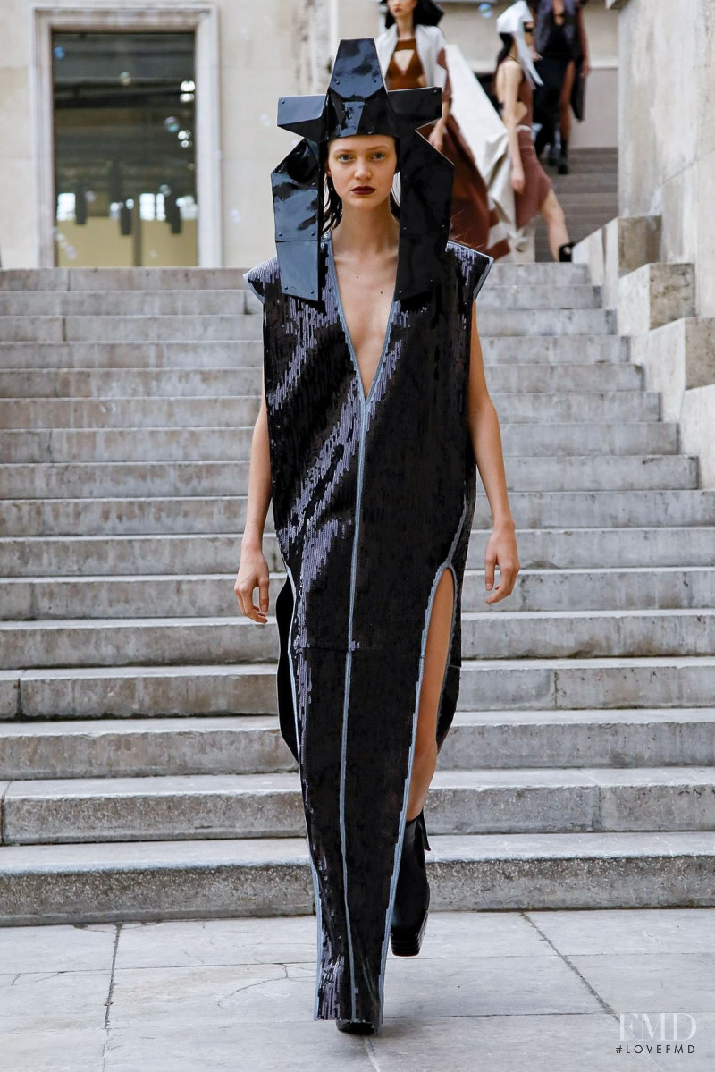 Anniek Verfaille featured in  the Rick Owens fashion show for Spring/Summer 2020