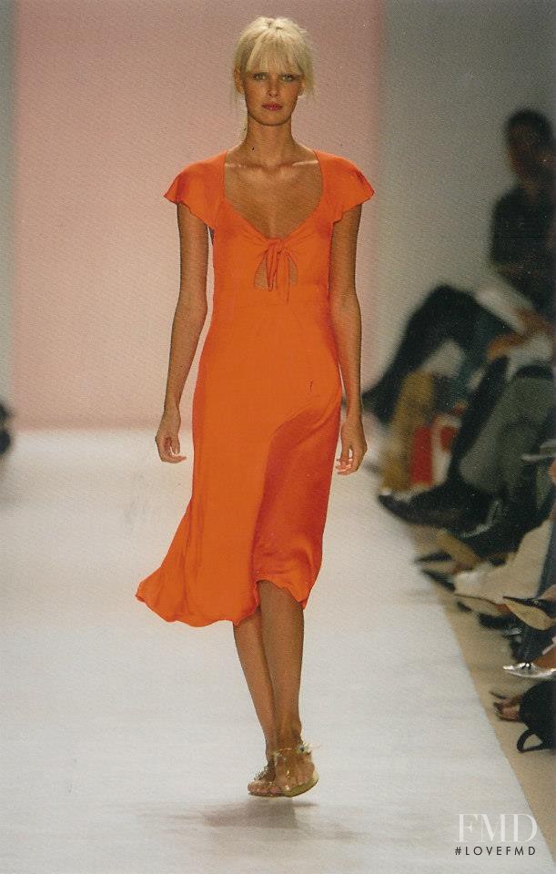 Dewi Driegen featured in  the Matthew Williamson fashion show for Spring/Summer 2004
