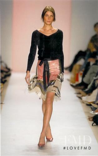 Eugenia Volodina featured in  the Matthew Williamson fashion show for Spring/Summer 2004