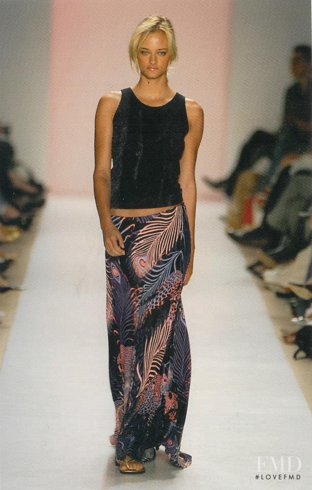 Nadine Strittmatter featured in  the Matthew Williamson fashion show for Spring/Summer 2004