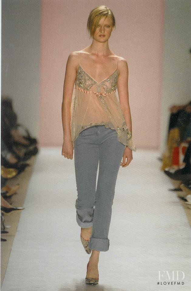 Candice Lee Lake featured in  the Matthew Williamson fashion show for Spring/Summer 2004