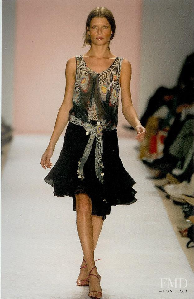 Louise Pedersen featured in  the Matthew Williamson fashion show for Spring/Summer 2004