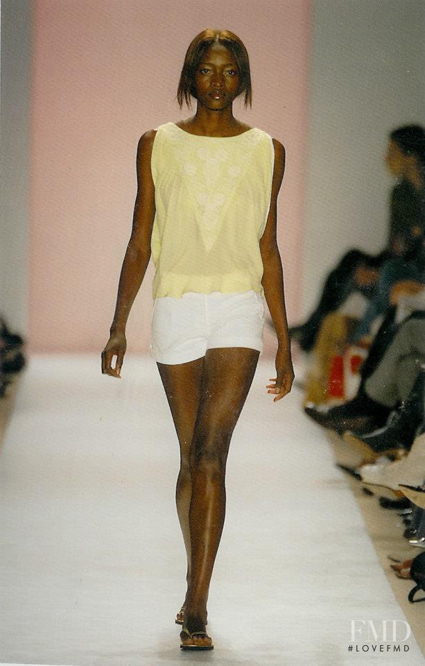 Oluchi Onweagba featured in  the Matthew Williamson fashion show for Spring/Summer 2004