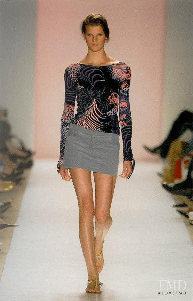 Madeleine Blomberg featured in  the Matthew Williamson fashion show for Spring/Summer 2004