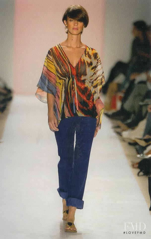 Leticia Birkheuer featured in  the Matthew Williamson fashion show for Spring/Summer 2004