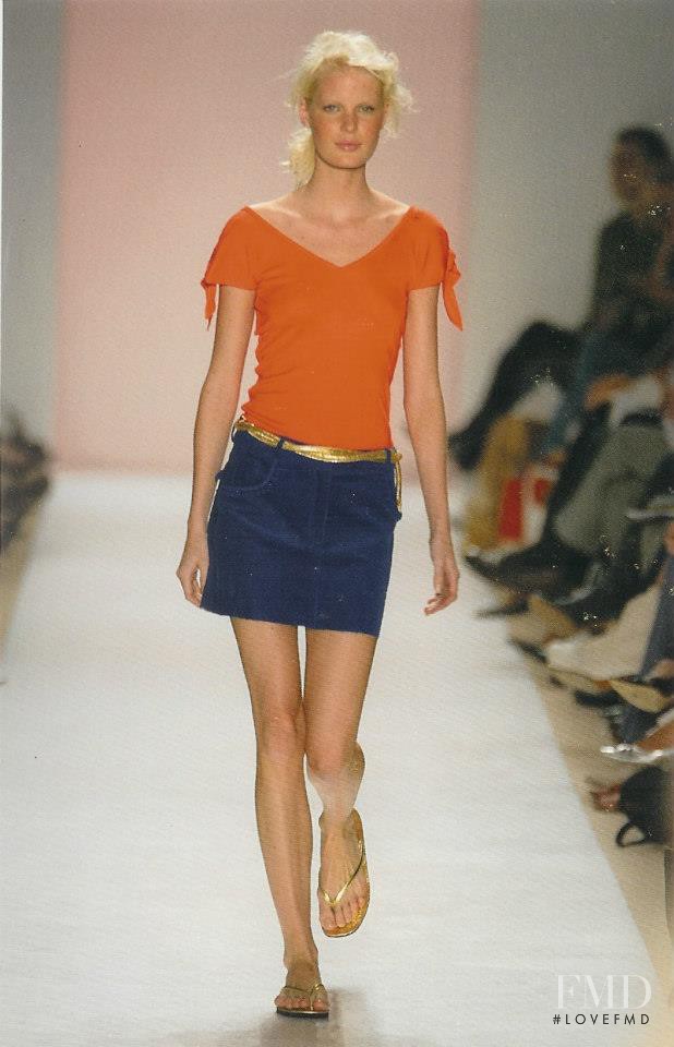Caroline Winberg featured in  the Matthew Williamson fashion show for Spring/Summer 2004