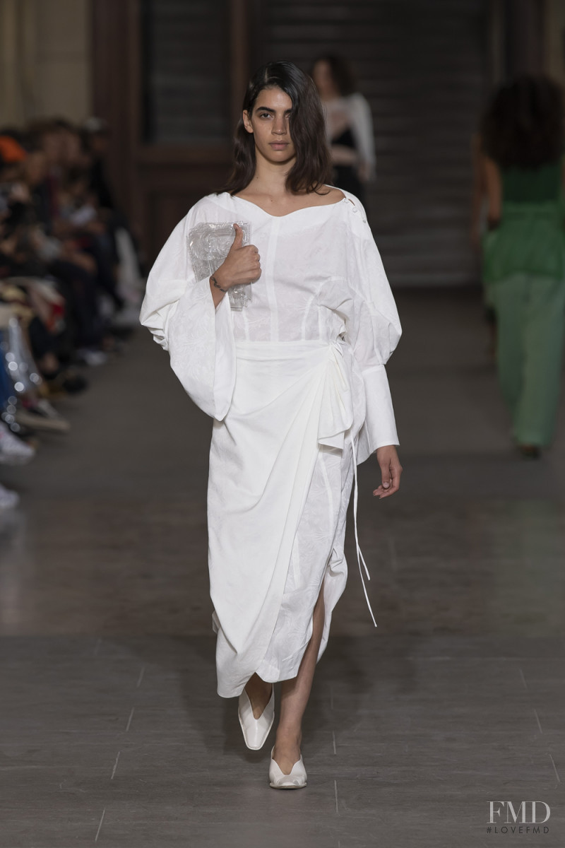 Irene Guarenas featured in  the Mame Kurogouchi fashion show for Spring/Summer 2020