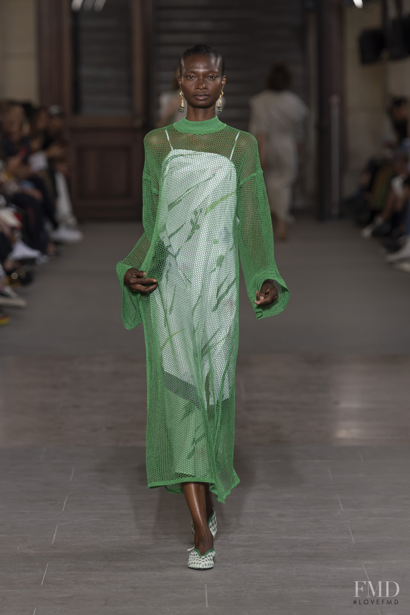Debra Shaw featured in  the Mame Kurogouchi fashion show for Spring/Summer 2020