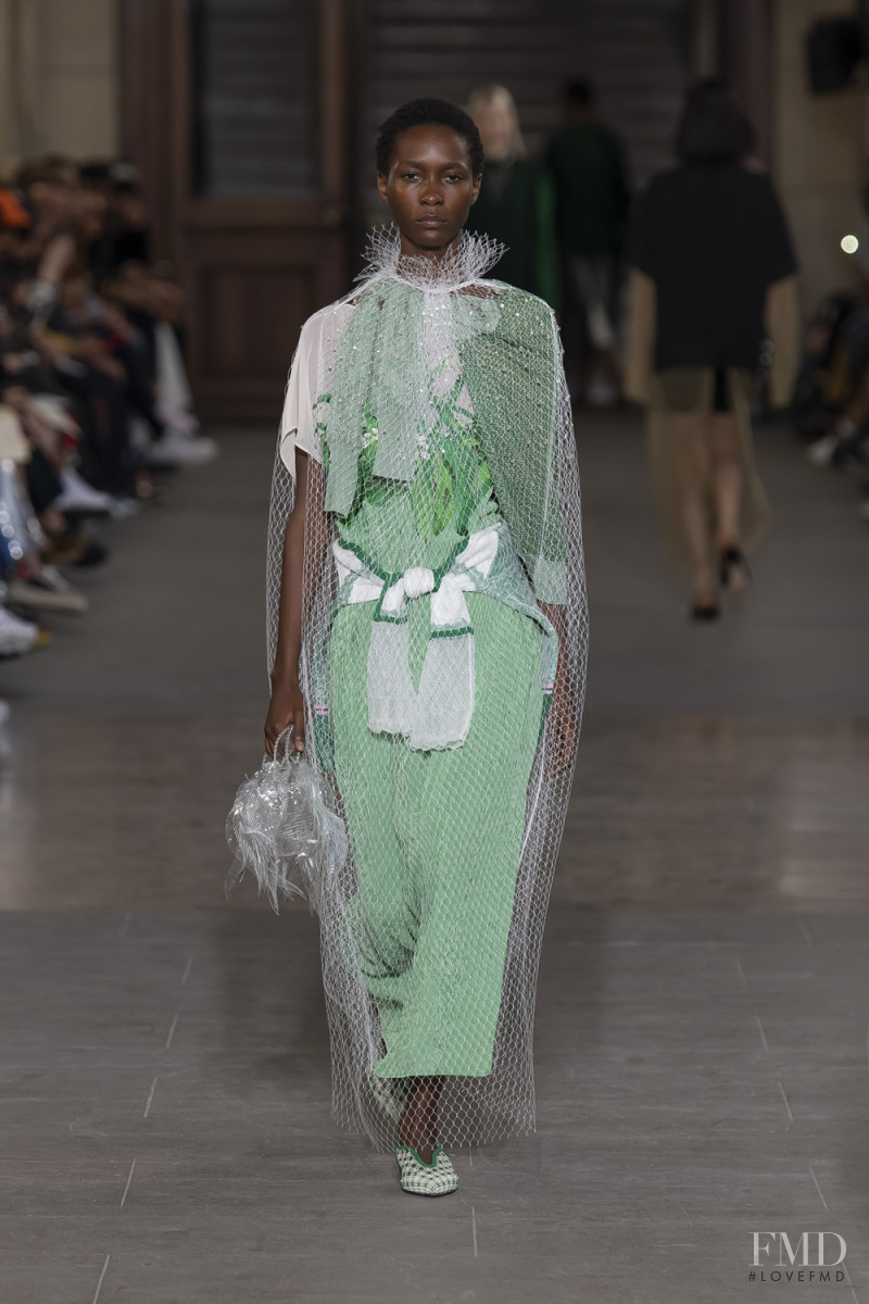Mahany Pery featured in  the Mame Kurogouchi fashion show for Spring/Summer 2020