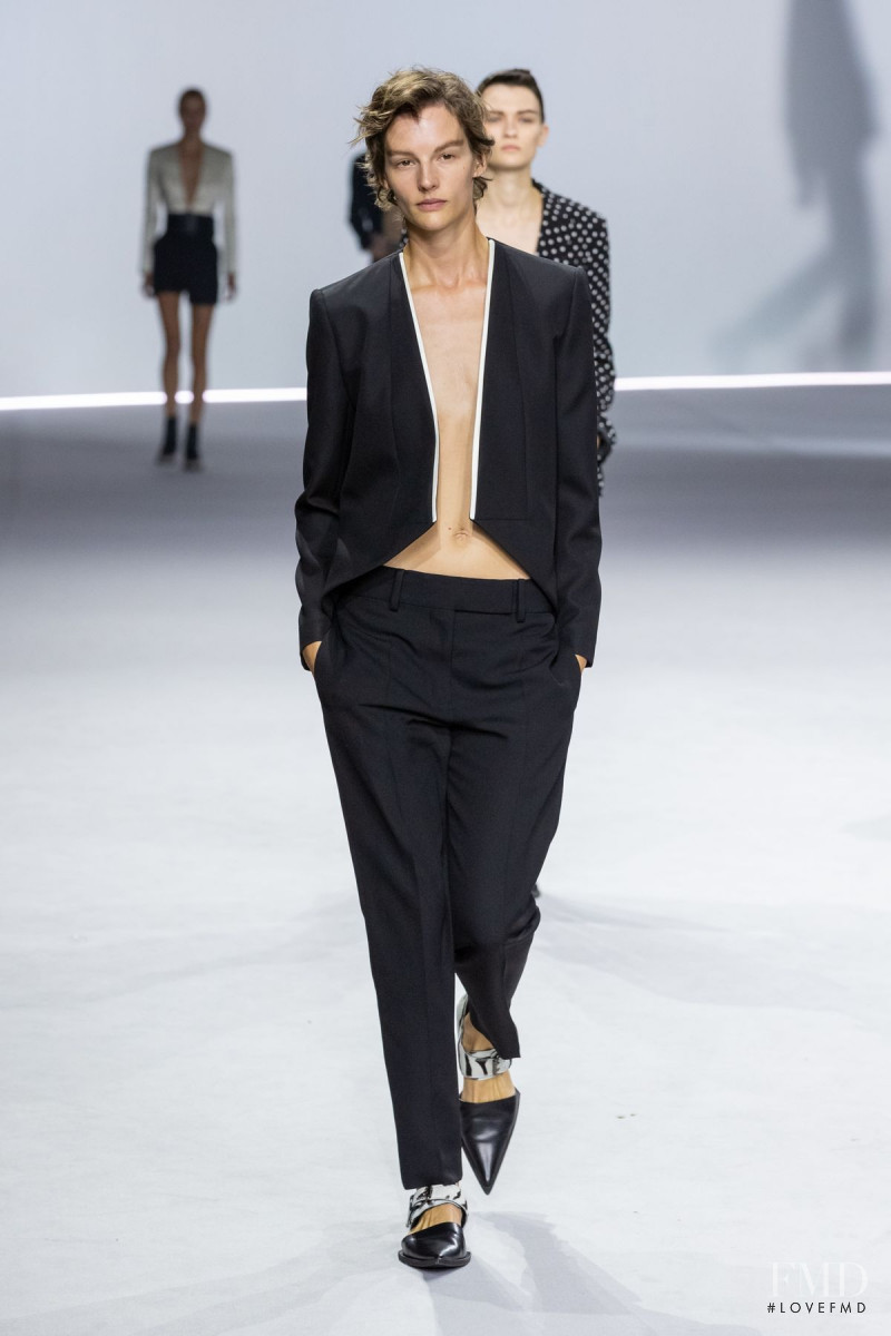 Sara Blomqvist featured in  the Haider Ackermann fashion show for Spring/Summer 2020