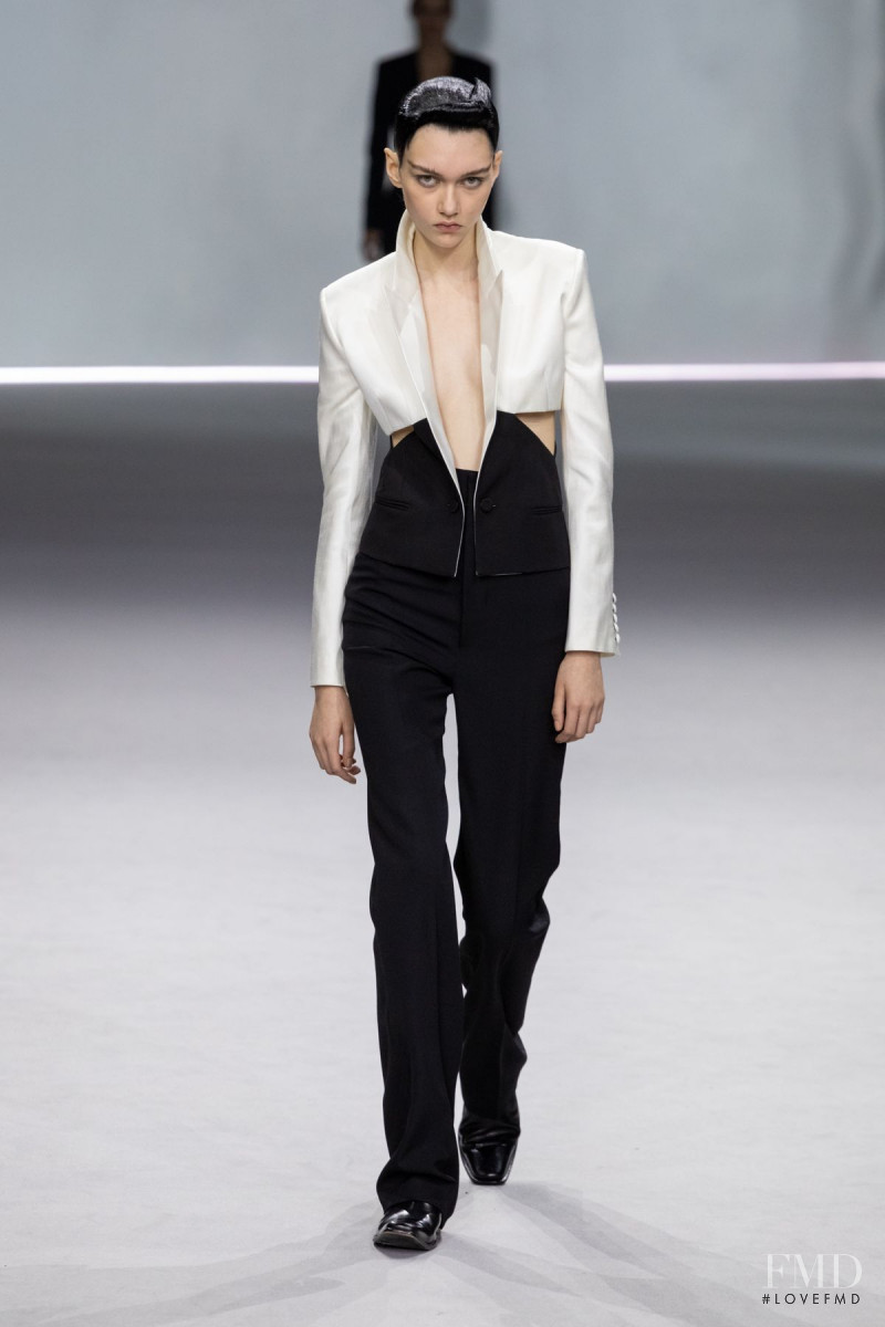 Sofia Steinberg featured in  the Haider Ackermann fashion show for Spring/Summer 2020