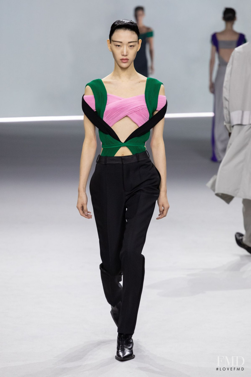 So Ra Choi featured in  the Haider Ackermann fashion show for Spring/Summer 2020