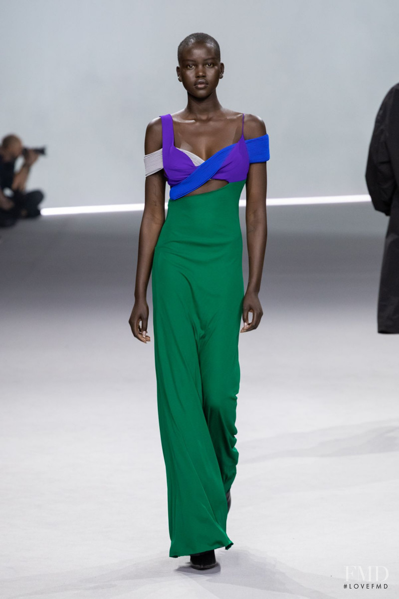 Adut Akech Bior featured in  the Haider Ackermann fashion show for Spring/Summer 2020