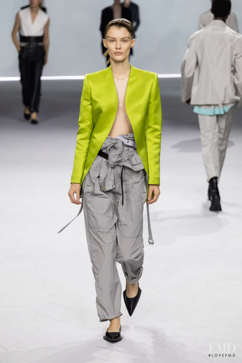 Kris Grikaite featured in  the Haider Ackermann fashion show for Spring/Summer 2020