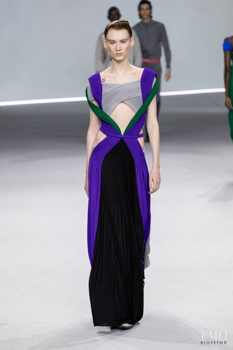 Kaila Wyatt featured in  the Haider Ackermann fashion show for Spring/Summer 2020