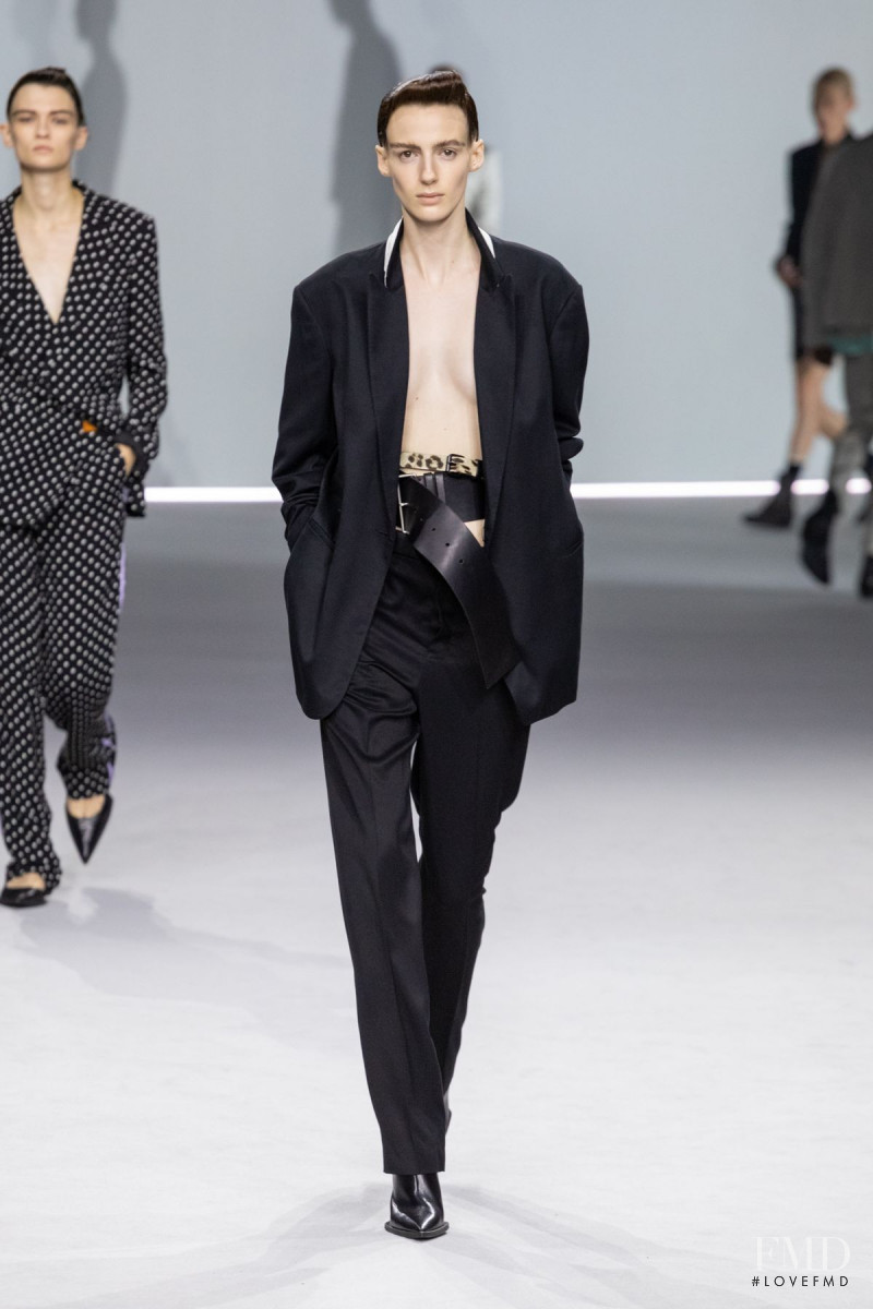 Katherine Azbill featured in  the Haider Ackermann fashion show for Spring/Summer 2020