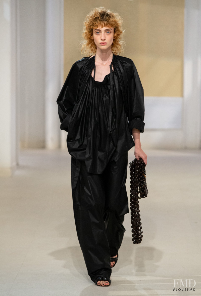 Lika Rigvava featured in  the Christophe Lemaire fashion show for Spring/Summer 2020