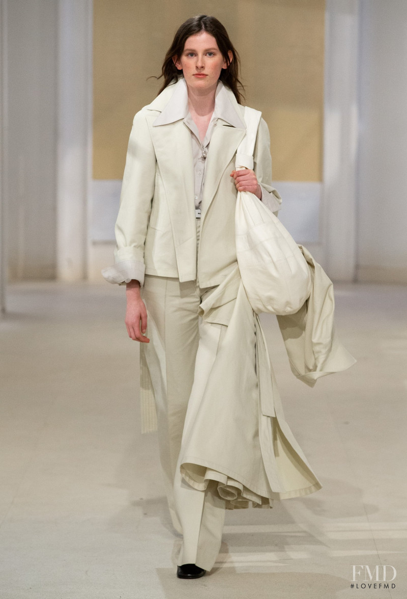 Freya Lawrence featured in  the Christophe Lemaire fashion show for Spring/Summer 2020