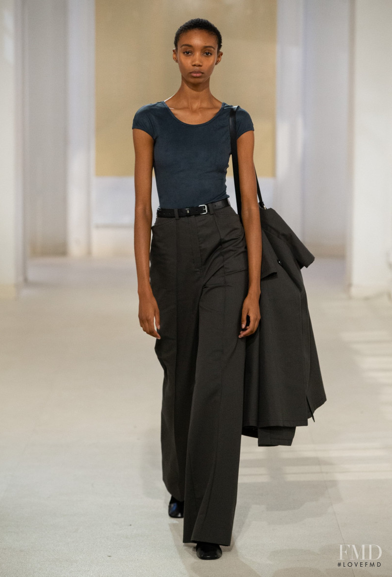 Hannah Shakespeare featured in  the Christophe Lemaire fashion show for Spring/Summer 2020