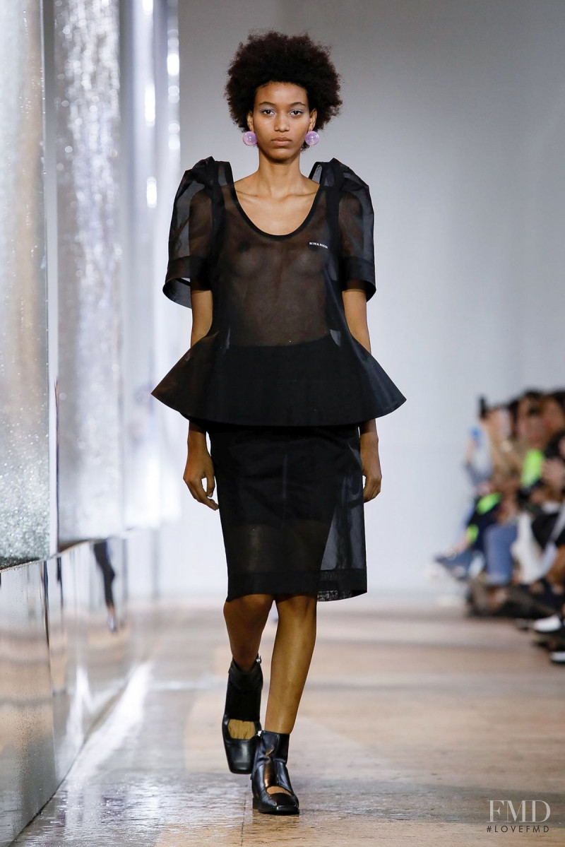 Manuela Sanchez featured in  the Nina Ricci fashion show for Spring/Summer 2020
