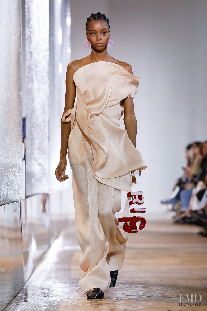 Kyla Ramsey featured in  the Nina Ricci fashion show for Spring/Summer 2020