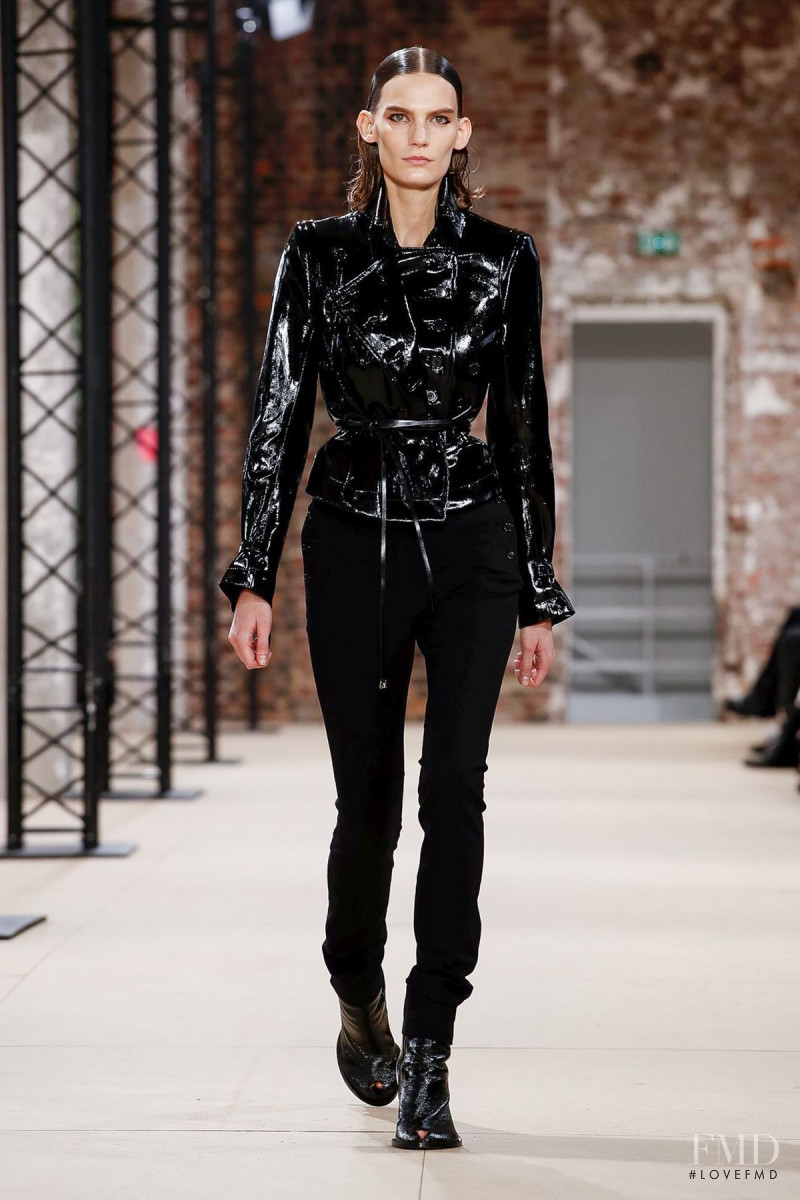 Lena Hardt featured in  the Ann Demeulemeester fashion show for Spring/Summer 2020