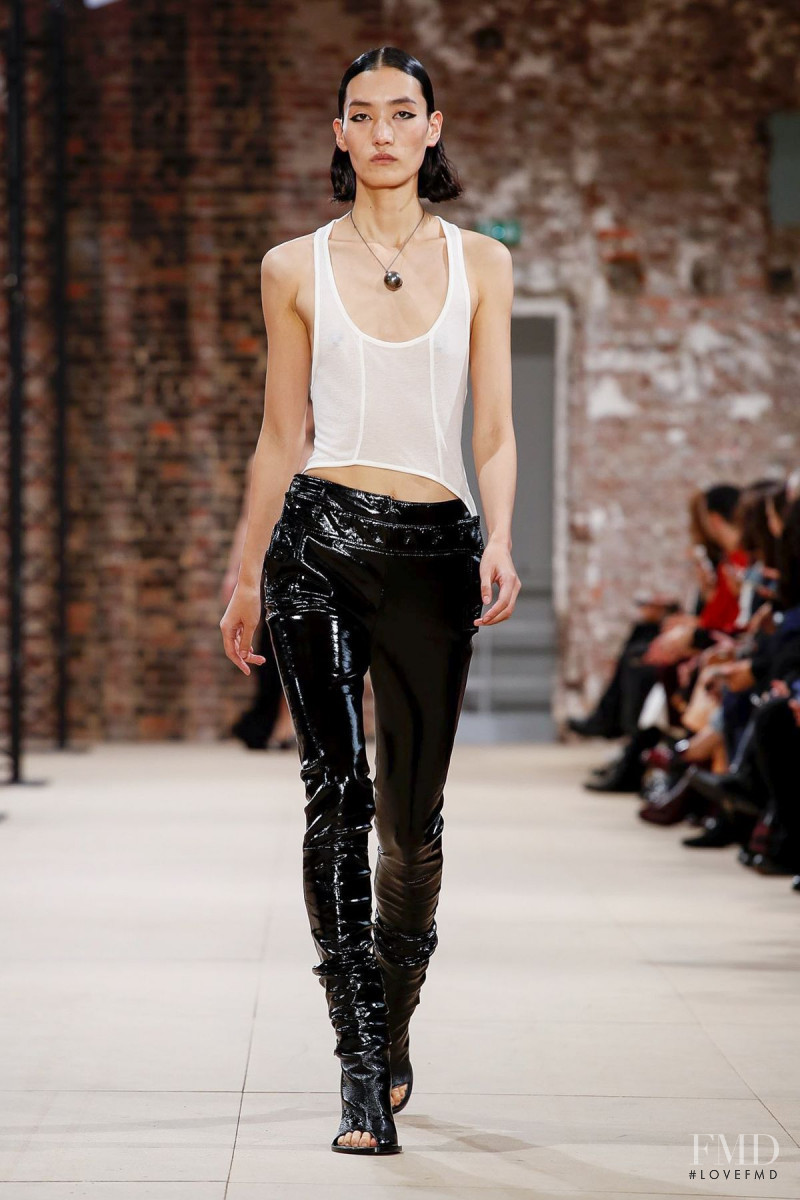Lina Zhang featured in  the Ann Demeulemeester fashion show for Spring/Summer 2020