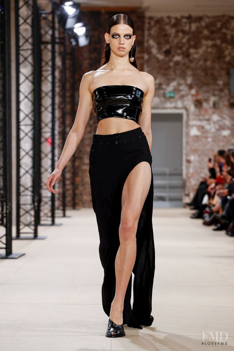 Lily McMenamy featured in  the Ann Demeulemeester fashion show for Spring/Summer 2020