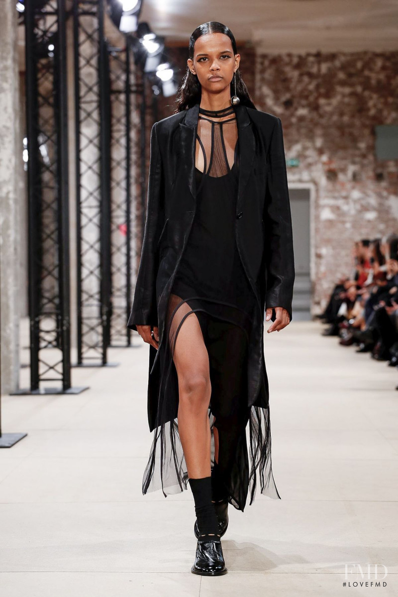 Natalia Montero featured in  the Ann Demeulemeester fashion show for Spring/Summer 2020