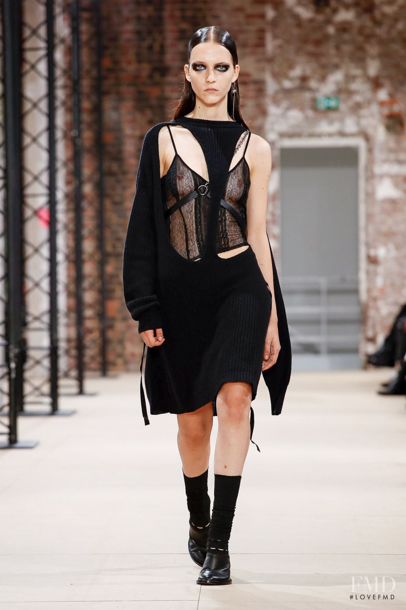 Louise Baillieu featured in  the Ann Demeulemeester fashion show for Spring/Summer 2020