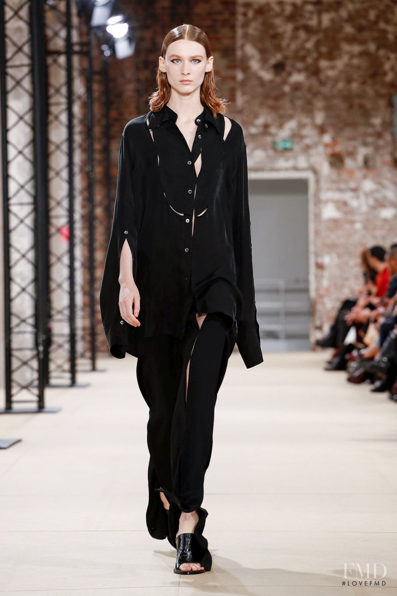 Kaila Wyatt featured in  the Ann Demeulemeester fashion show for Spring/Summer 2020