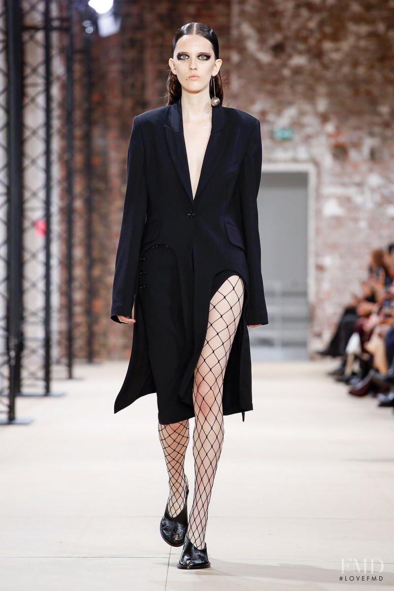 Barbora Stan Stanislavova featured in  the Ann Demeulemeester fashion show for Spring/Summer 2020