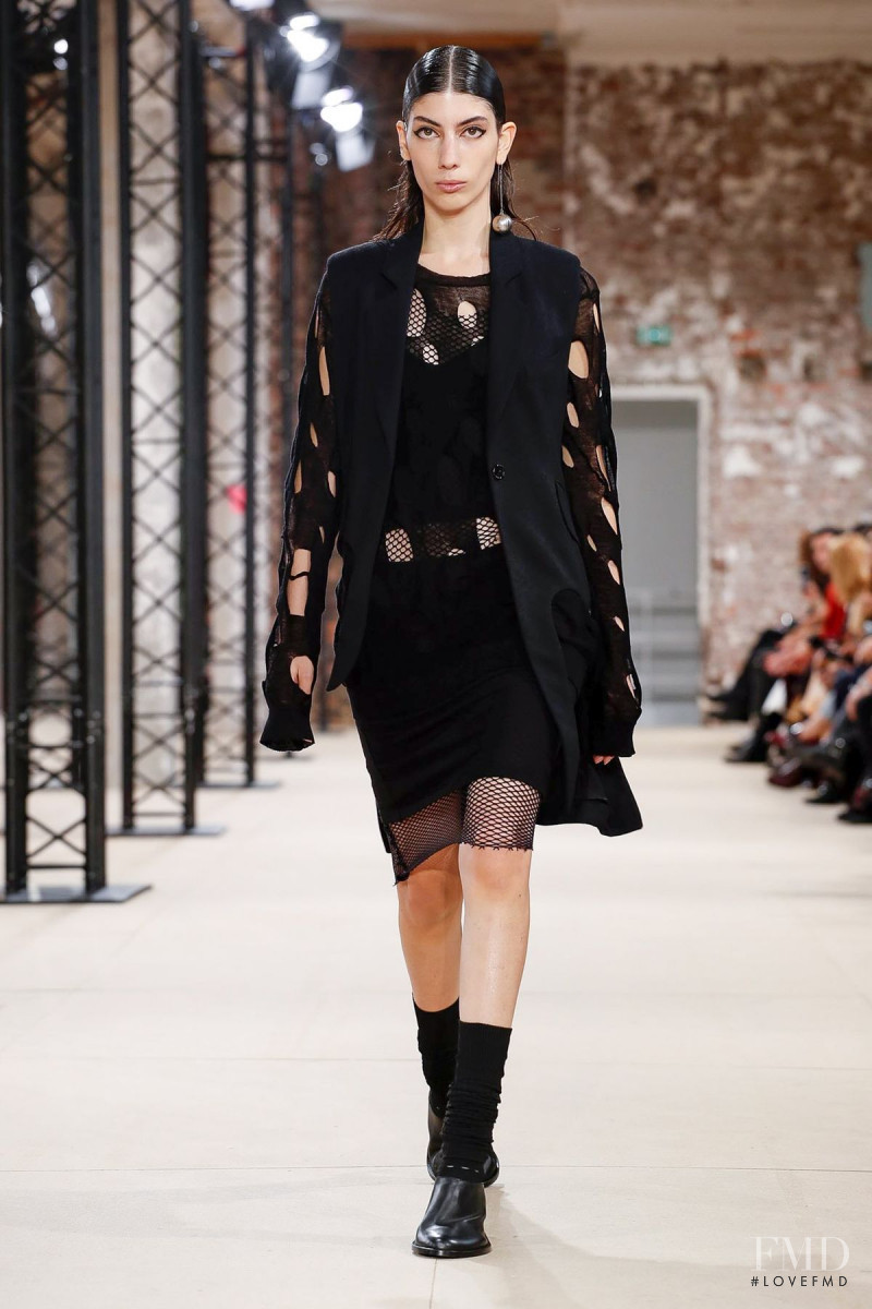 Oyku Bastas featured in  the Ann Demeulemeester fashion show for Spring/Summer 2020