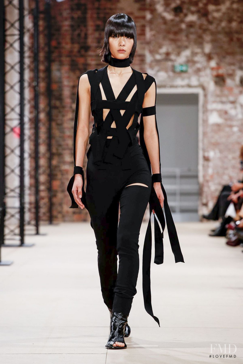 Rui Nan Dong featured in  the Ann Demeulemeester fashion show for Spring/Summer 2020