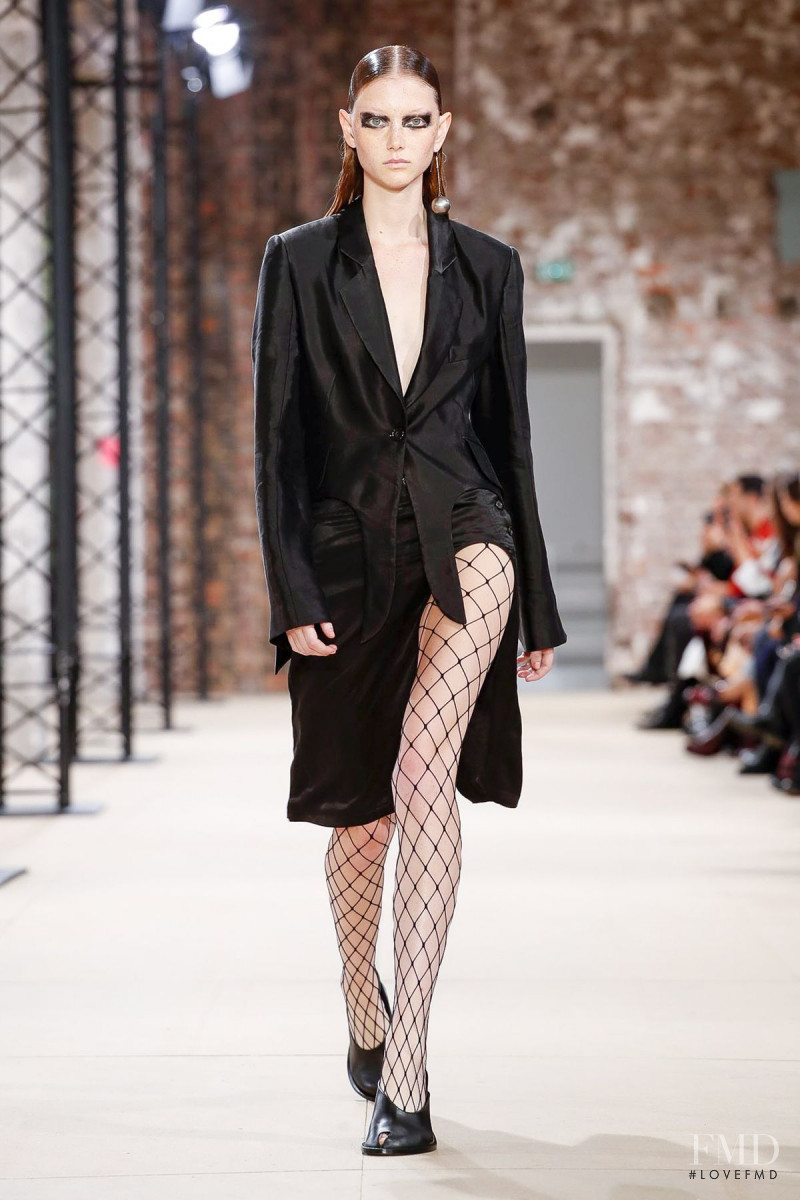 Sara Grace Wallerstedt featured in  the Ann Demeulemeester fashion show for Spring/Summer 2020