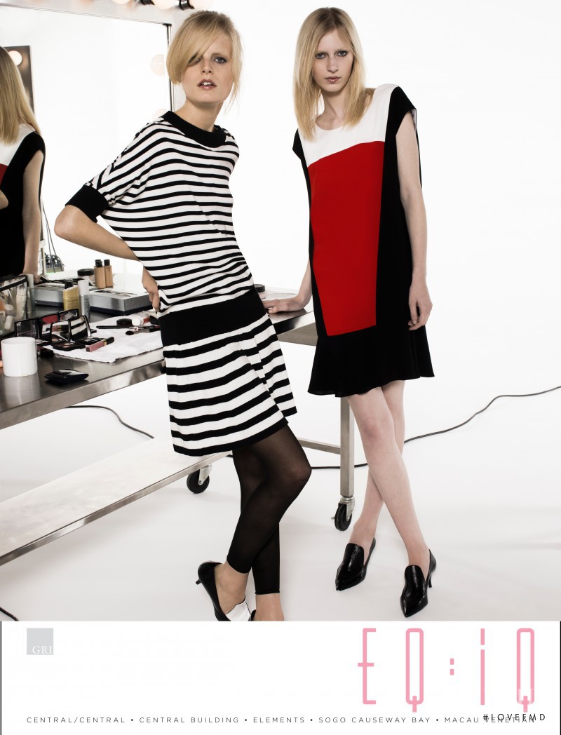 Hanne Gaby Odiele featured in  the EQ:IQ advertisement for Spring/Summer 2012