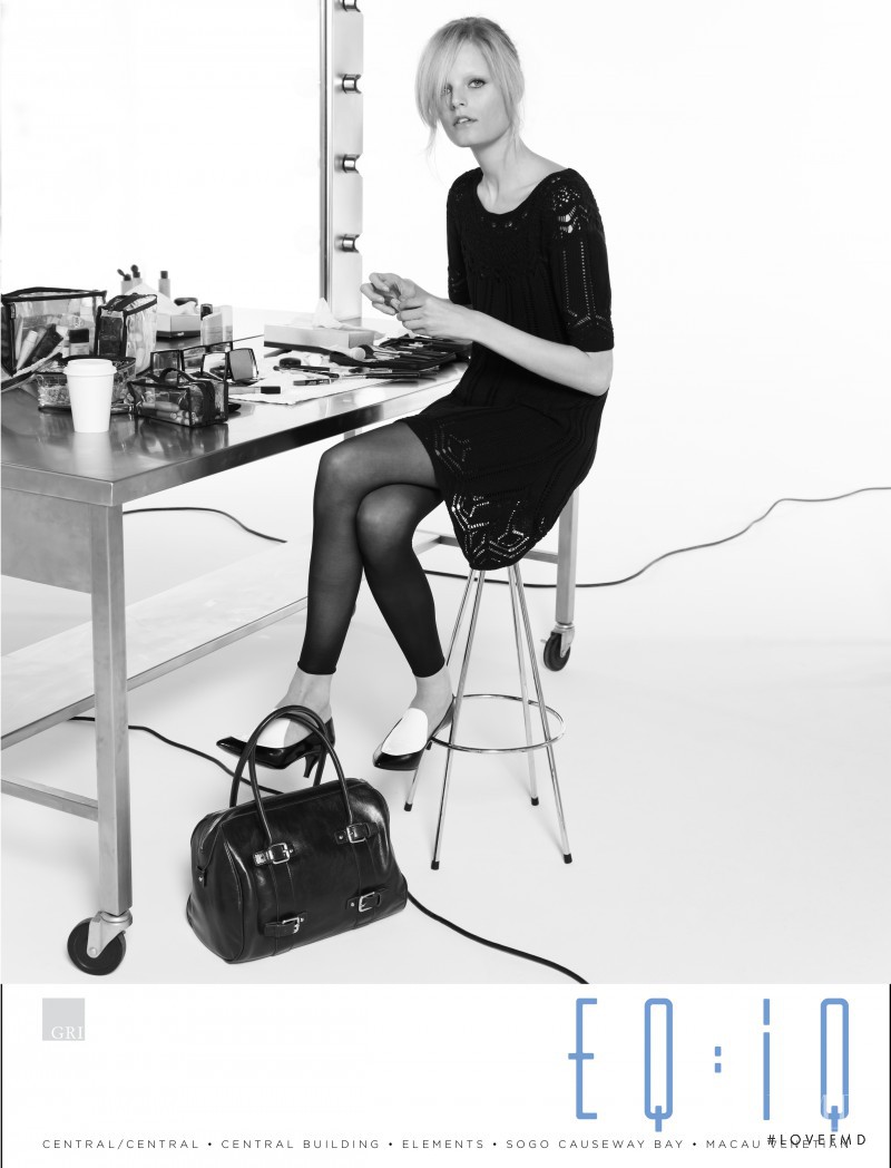 Hanne Gaby Odiele featured in  the EQ:IQ advertisement for Spring/Summer 2012