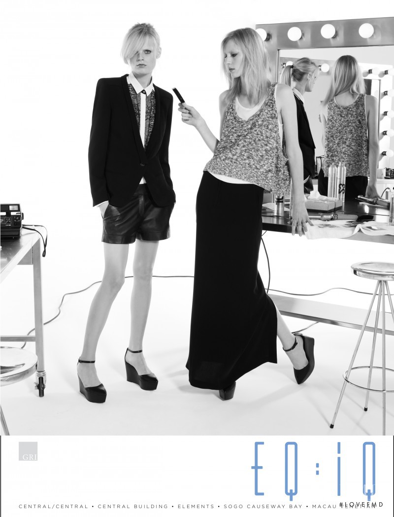 Hanne Gaby Odiele featured in  the EQ:IQ advertisement for Spring/Summer 2012