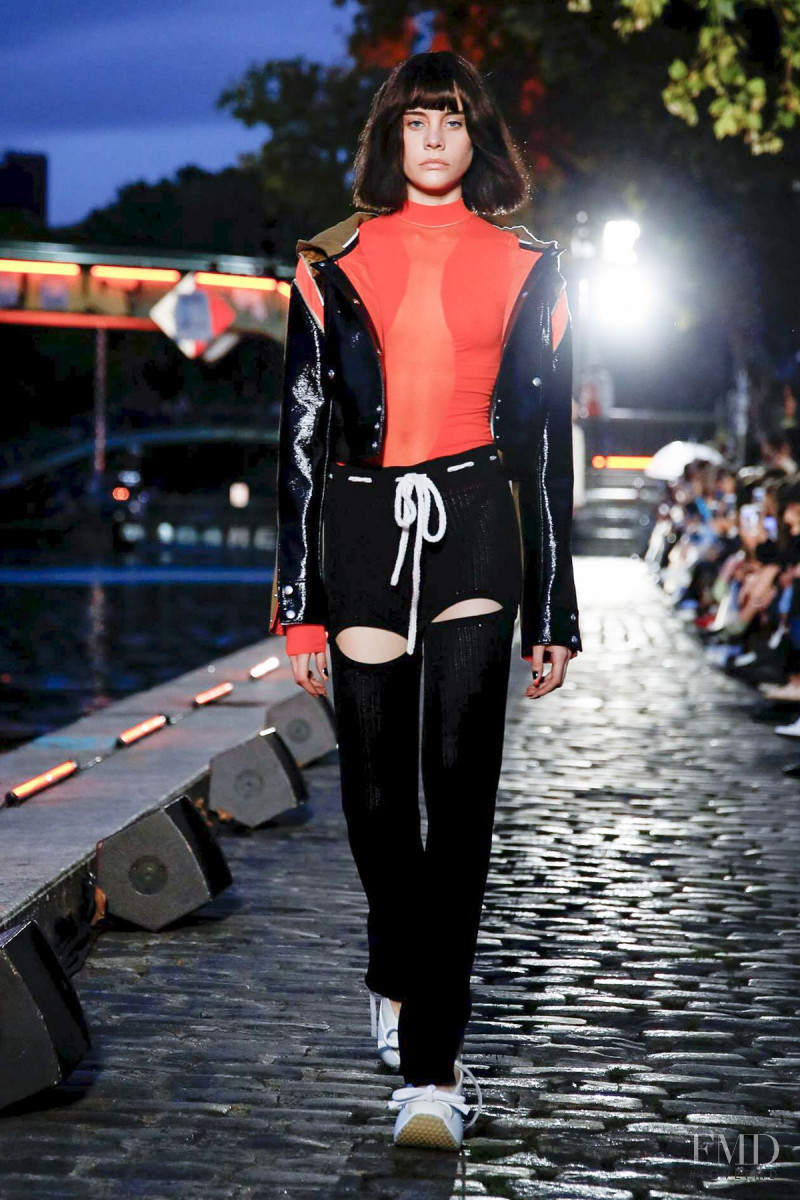 Agostina Martinez featured in  the André Courrèges fashion show for Spring/Summer 2020