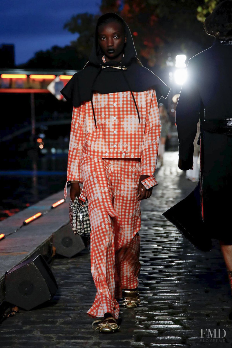 Assa Baradji featured in  the André Courrèges fashion show for Spring/Summer 2020