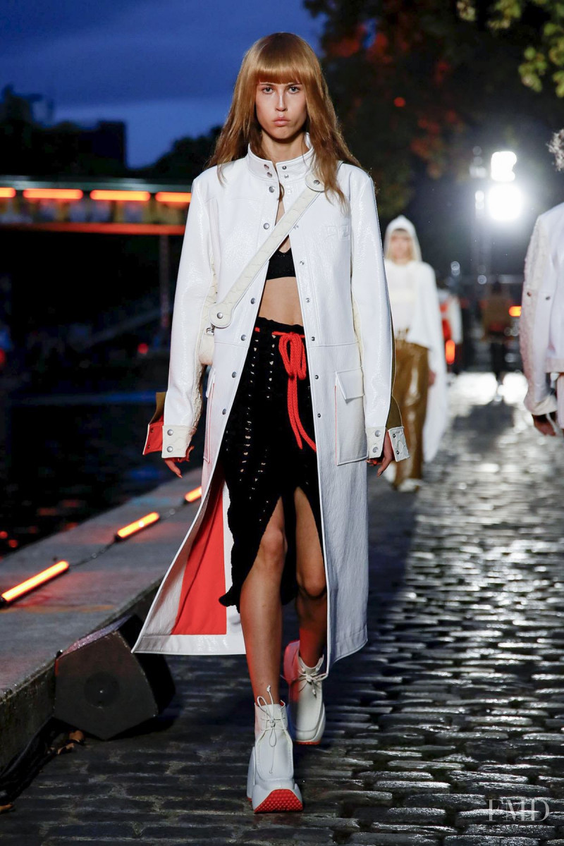 Milena Urvantseva featured in  the André Courrèges fashion show for Spring/Summer 2020
