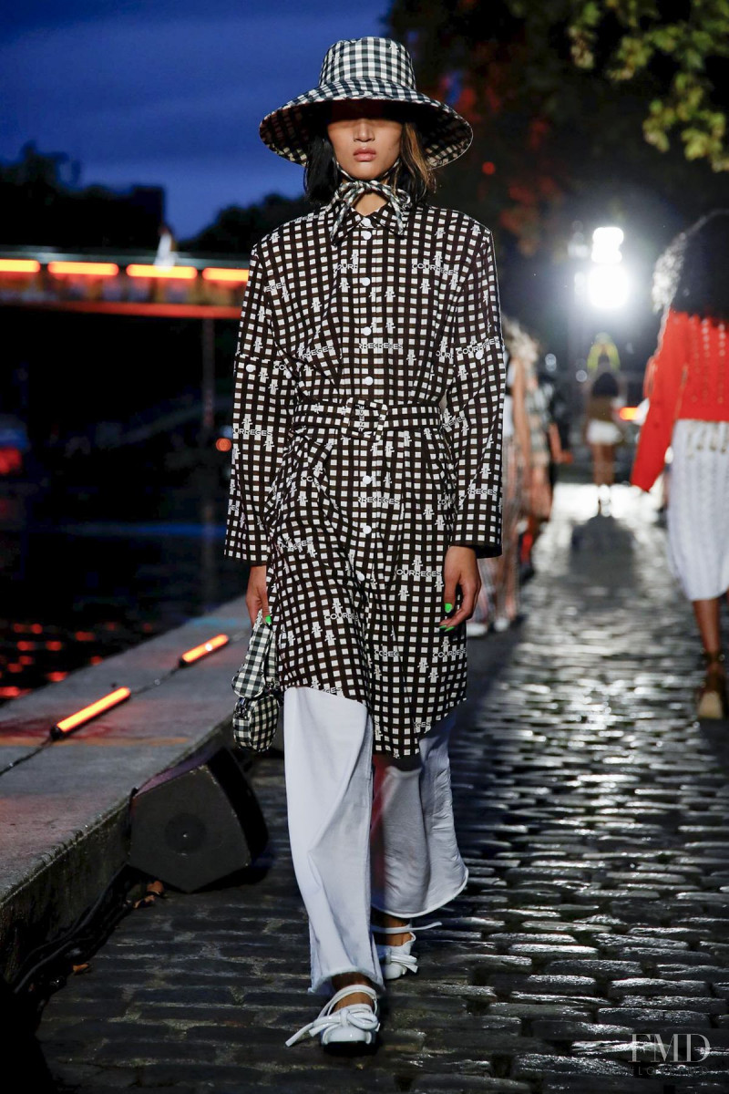Yilan Hua featured in  the André Courrèges fashion show for Spring/Summer 2020