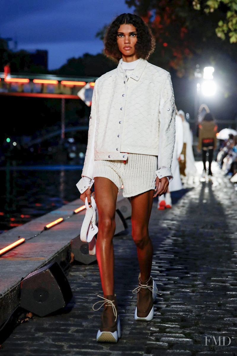 Barbara Valente featured in  the André Courrèges fashion show for Spring/Summer 2020