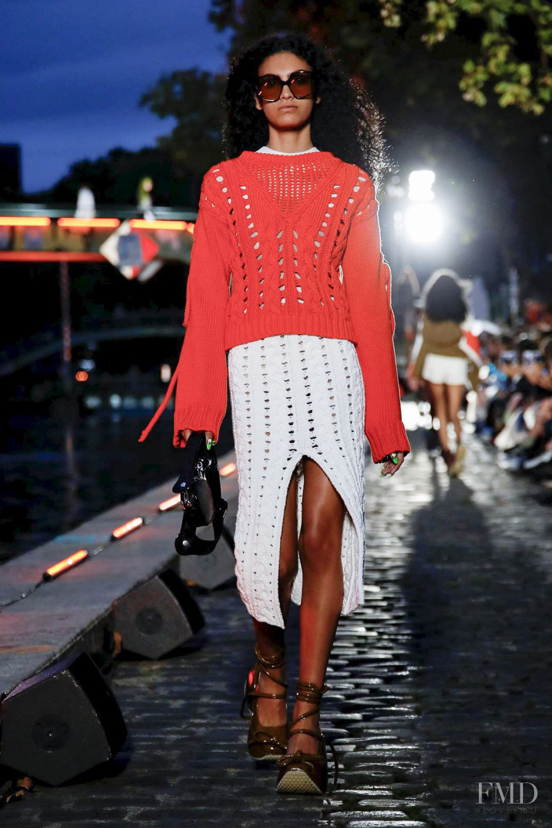 Mariana Barcelos featured in  the André Courrèges fashion show for Spring/Summer 2020